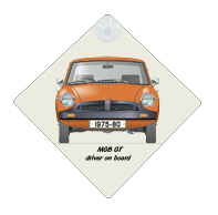 MGB GT 1976-80 Car Window Hanging Sign